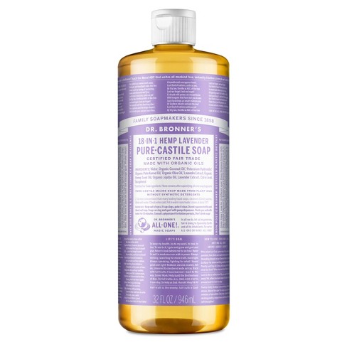 Dr. Bronner's 18-In-1 Hemp Pure-Castile Liquid Soap - Lavender - 32 fl oz - image 1 of 3