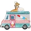 Old World Christmas Blown Glass Ornament for Christmas Tree, Ice Cream Truck - 3 of 4