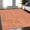 Orange Abstract Non Skid Area Rug - 2 of 4