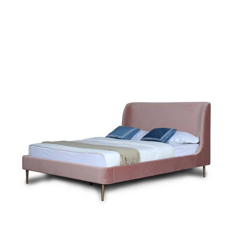 Full Heather Upholstered Bed - Manhattan Comfort, 1 of 8