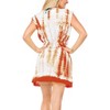 HAPPY BAY Women's Summer Vacation Beachwear Mini Swimsuit Cover Ups Mini Beach Loose Dress Swing Dresses Large-X-Large Orange Tie Dye Design - 3 of 4