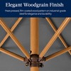 Best Choice Products 10ft Outdoor Woodgrain Pattern Steel Market Patio Umbrella w/ Crank, Tilt - 3 of 4