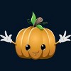 Men's Design By Humans Halloween Pumpkin Monster 6 By LironPeer T-Shirt - 2 of 4