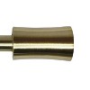 Versailles Sculpted Corset Finial Steel Heavy Duty Curtain Rod Set for Windows Gold - 4 of 4