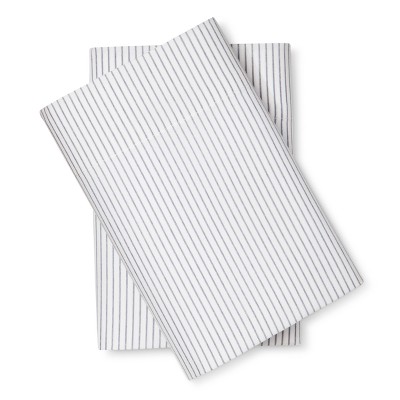 Standard Microfiber Striped Pillowcase Set Blue - Room Essentials™