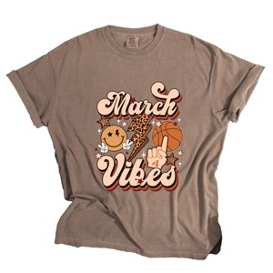 Simply Sage Market March Vibes Basketball Cheetah Garment Dyed Tee - 1 of 4