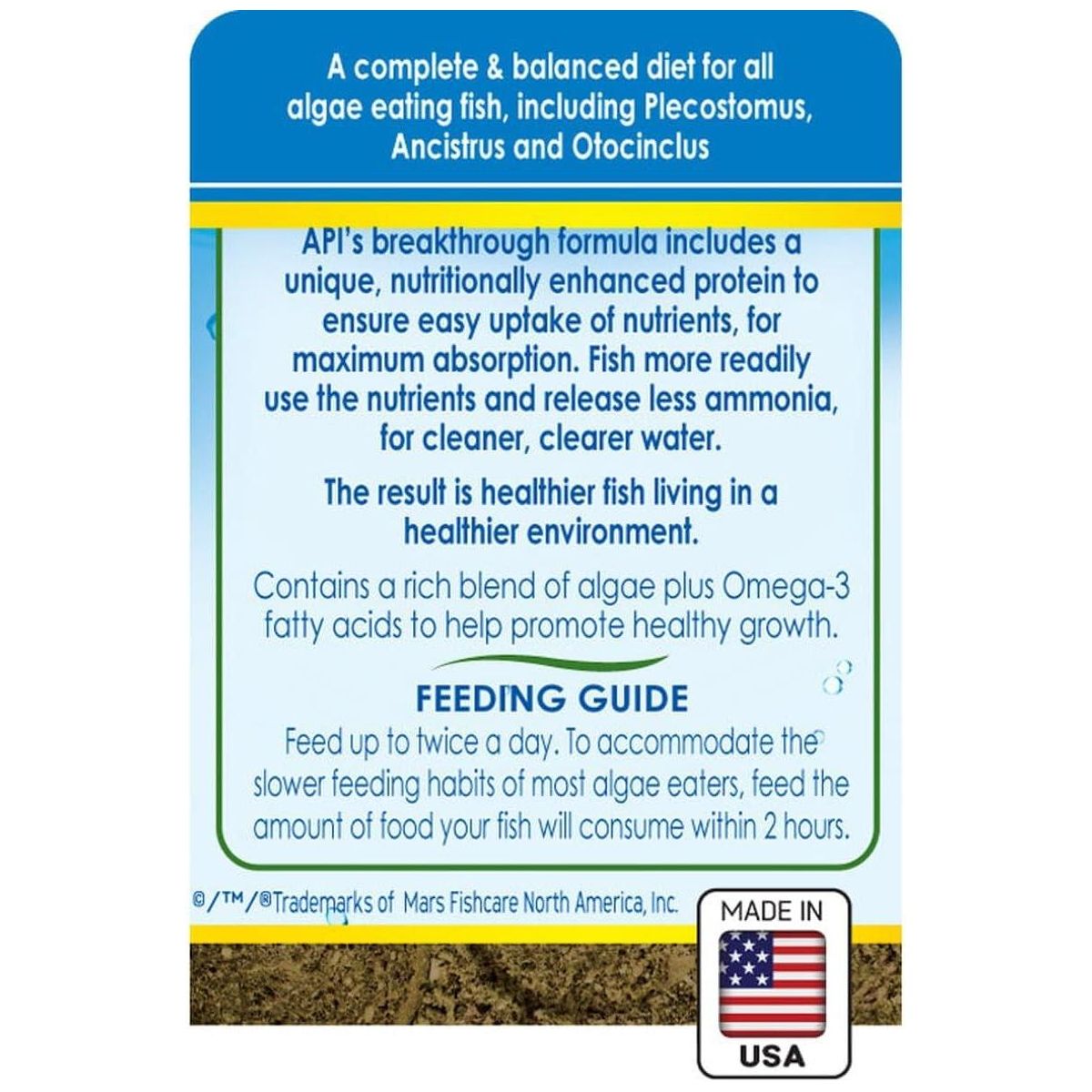 API Algae Eater Wafers Fish Food, 3.7 oz - thumbnail 3