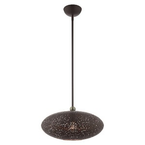 Livex Lighting Charlton 1 - Light Pendant in  Bronze - 1 of 1