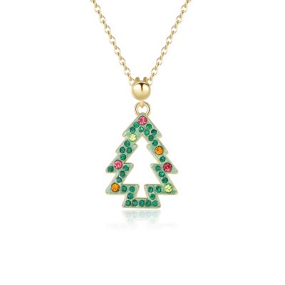 Liv & Ava CHRISTMAS TREE NECKLACE Green