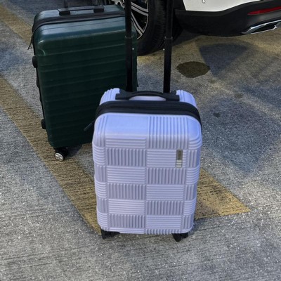 American Tourister NXT Hardside Large Checked Spinner Suitcase - Mint Green