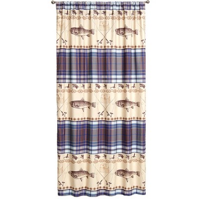 The Lakeside Collection Fly Fishing Window Panels