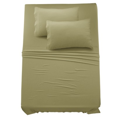 6 Piece Bed Sheet Set Ultra Soft Brushed Microfiber Solid Sheets with Pillow Cases - Lux Decor Collection