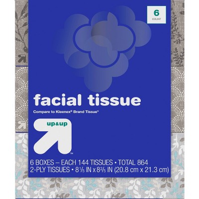 Facial Tissue - 6pk/144ct - up & up™