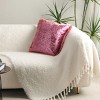 Amelie Home Retro Square Velvet Throw Pillow - 2 of 4