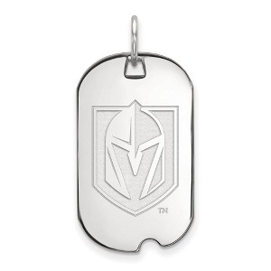 Black Bow Jewelry Sterling Silver Vegas Golden Knights NHL Pendant - 1 of 3
