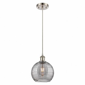 Ballston - 1 Light Athens Deco Swirl Mini Pendant In IndustrialStyle-10 Inches Tall and 8 Inches Wide - 1 of 1
