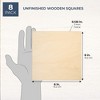 Bright Creations 8-Pack Basswood Plywood Thin Sheets for Wood Burning, Laser Cutting, 1/8 X 6 inches - 2 of 4