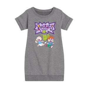 - Rugrats - The Great Chase Graphic Short Sleeve Fleece Dress - 1 of 4