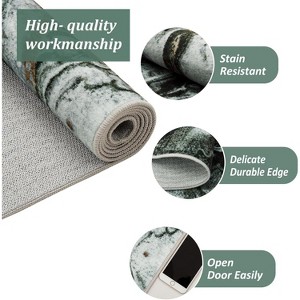 AcekoolModern Boho Abstract Area Rug, Machine Washable, Non-Slip, Low Pile, Soft Carpet for Office, Living Room, Bedroom - 1 of 4