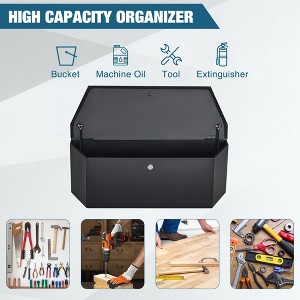 Metal Tow Tongue Toolbox - Durable Metal Tool Storage, Portable and Heavy Duty, Compact Tow Hitch Organizer, Truck Tow Accessory Storage - 1 of 4