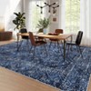 Machine Washable Modern Area Rug Geometric Distressed Non Slip Stain Resistant Non Shedding Pet Friendly Rugs for Living room Bedroom Kitchen - 3 of 4