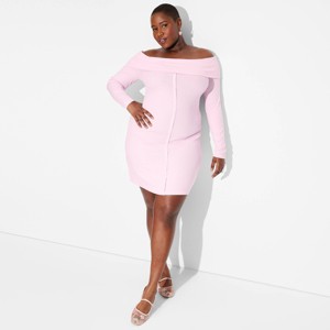 Women's Long Sleeve Mini Bodycon Dress - Wild Fable™ - 1 of 3