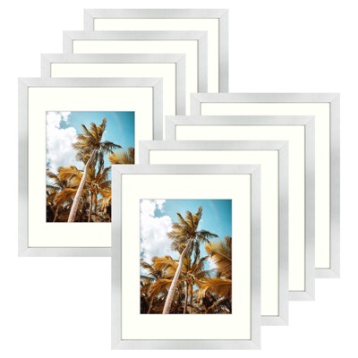 Golden State Art 11x14 MDF Picture Frame 0.71 Inch Thickness for 8x10 Picture - Pack of 8