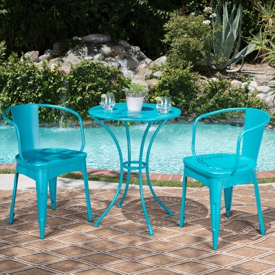 VYNXARIA 3-Piece Bistro Set - Perfect for Cozy Outdoor Moments,Blue