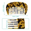 Unique Bargains Anti-Static Pocket Size Wide Tooth for Thick Curly Hair Detangling Comb 1 Pc - 4 of 4