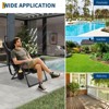 Folding Beach Chair for Adults Adjustable Back Portable Outdoor Camping Recliner Recliners - 4 of 4