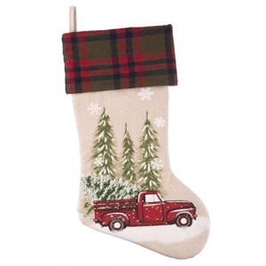 2pk 20in HangRight Nostalgia Christmas Stocking - Haute Décor - 1 of 3