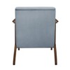 Velvet Upholstered Accent Chair with Attached Cushions, Solid Wood Frame and Foam Padding for Living Room - 4 of 4