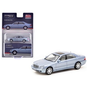 Mercedes-Benz S-Class Horizon Blue Metallic "Global64" Series 1/64 Die Cast Model by Tarmac Works - 1 of 3