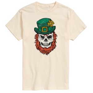 Men's - Instant Message - Leprechaun Skull Short Sleeve Graphic T-Shirt - 1 of 4