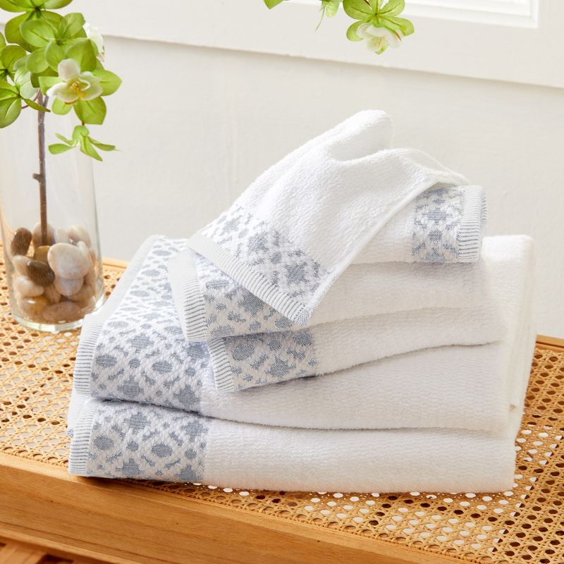 Market & Place Turkish Cotton Luxury 6-Piece Bath Towel Set, 2 of 8