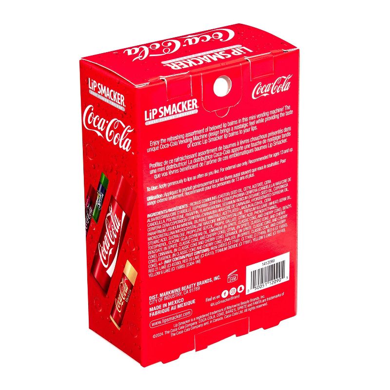 Lip Smacker Coca-Cola Lip Balm Party Pack - Vending Machine - 4ct, 6 of 9