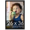 PosterPalooza | Classic Modern Black Picture Frame - UV Acrylic, Foam Board Backing, Hanging Hardware - 2 of 4