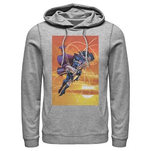 Men's Superman Wonder Woman Kiss Pull Over Hoodie - 1 of 3
