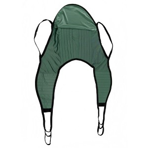 ProHeal Universal-Compatibility Padded Lift U-Sling with Head Support, Divided Leg Slings for Patient Lifts - 62" x 27,5", 600lb. Capacity - 1 of 3
