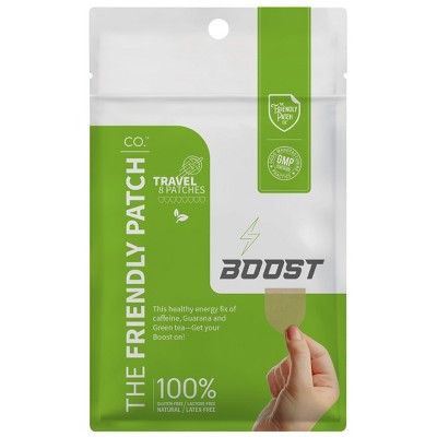 The Friendly Patch Boost Energy Patches 8 Focus, Energy, Guarana, Caffeine, Clarity