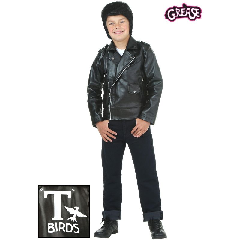 HalloweenCostumes.com Grease Boy's T-Birds Costume Jacket., 2 of 4