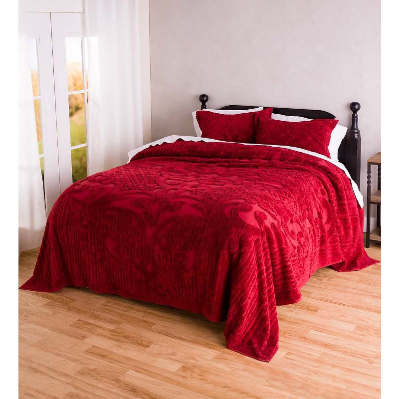 King Juliet Tufted Cotton Chenille Bedspread, 2 of 3