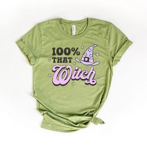 Simply Sage Market Women's Purple 100% That Witch Short Sleeve Graphic Tee - 1 of 2