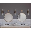 Progress Lighting Archives 2-Light Bath Vanity Fixture, Antique Bronze/Natural Brass, Clear Glass Shades - 4 of 4