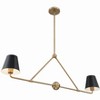 Crystorama Lighting Xavier 2 - Light Chandelier in  Vibrant Gold - 3 of 4