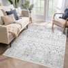 Boho Moroccan Area Rug  Machine Washable Non Slip Bedroom Rug Non Shedding Throw Soft Indoor Carpet - 3 of 4