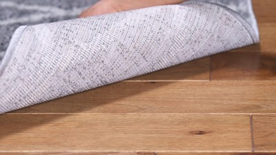 Chic Ivory & Silver 4' x 6' Reversible Synthetic Area Rug