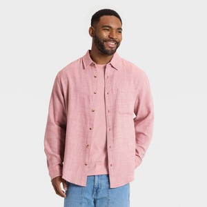 Men's Vintage Light Weight Long Sleeve Shirt - Goodfellow & Co™ - 1 of 3