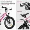 YONWAY Mountain Bike for Kids Ages 7-12 with Dual Disc Brakes, 7 Speeds, Shock Absorber for Boys & Girls - 2 of 4