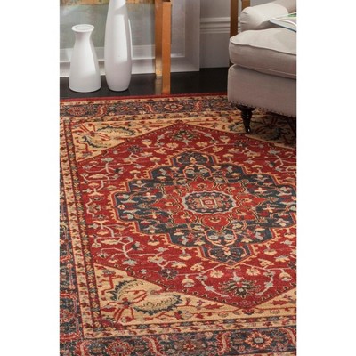 Safavieh Mahal Red and Navy 8' x 11' Stain-Resistant Area Rug